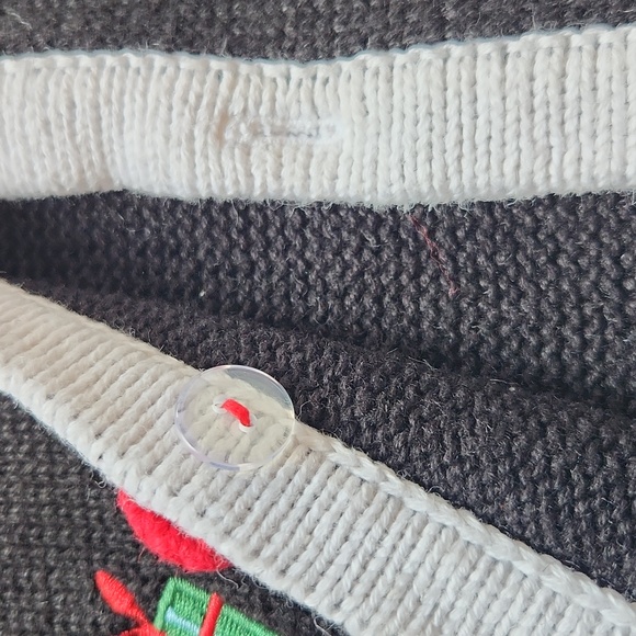 Vintage Holiday Editions, Christmas Embroidered Snowman Winter Wonderland Vest - Picture 6 of 11